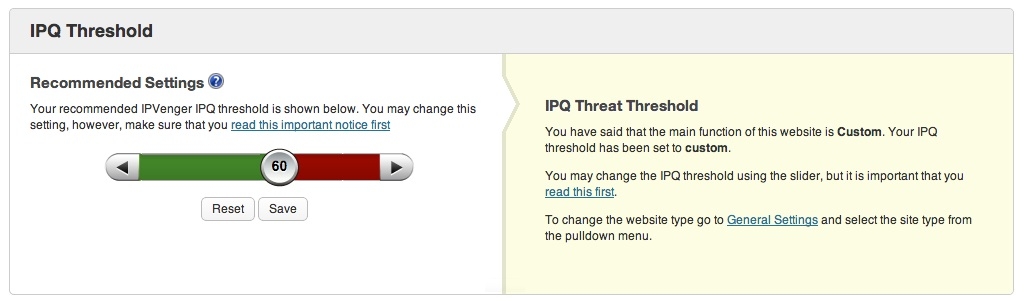 IPG Threshold